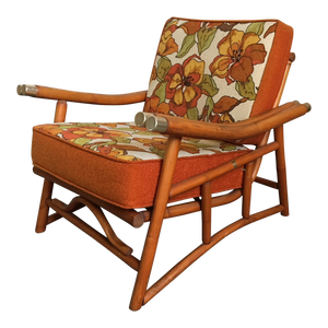 Vintage Ficks Reed Bamboo Lounge Chair Marjorie And Marjorie