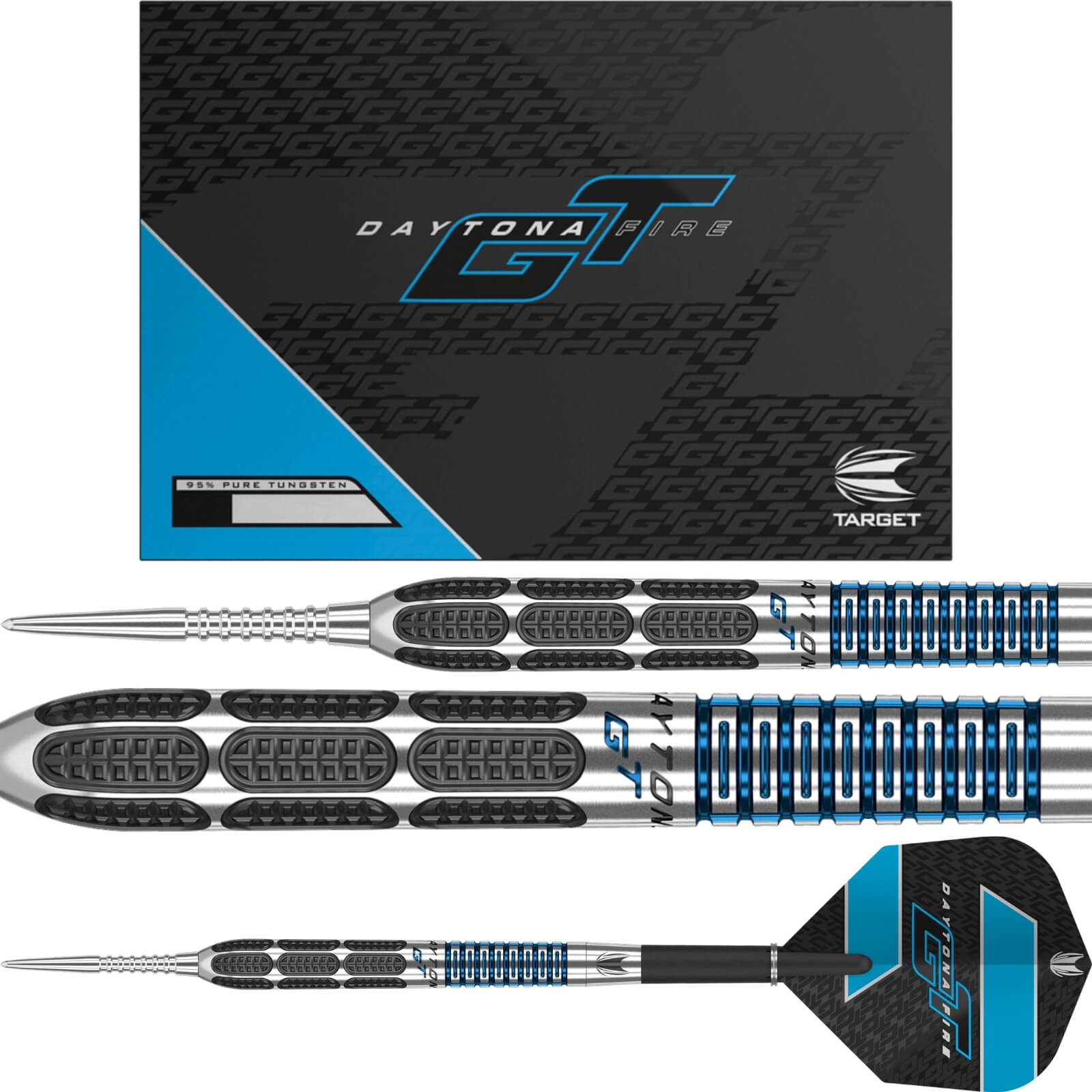 Darts - Target - Daytona Fire GT02 Darts - Steel Tip - 95% Tungsten - 21g 23g 