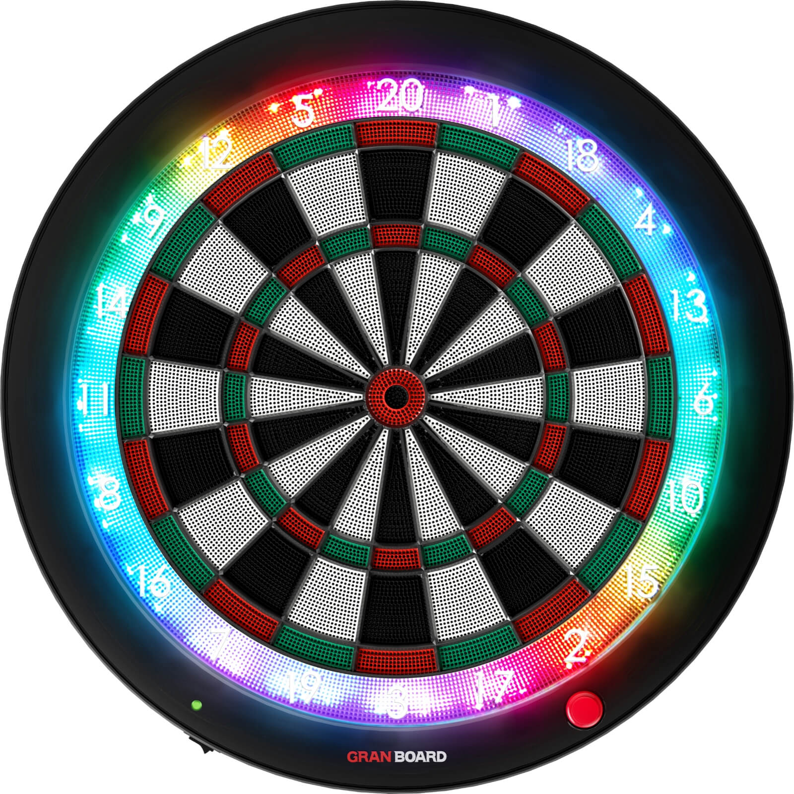 Dartboards - Gran Darts - GranBoard 3s - Bluetooth Electronic LED Soft Tip Dartboard - Green 