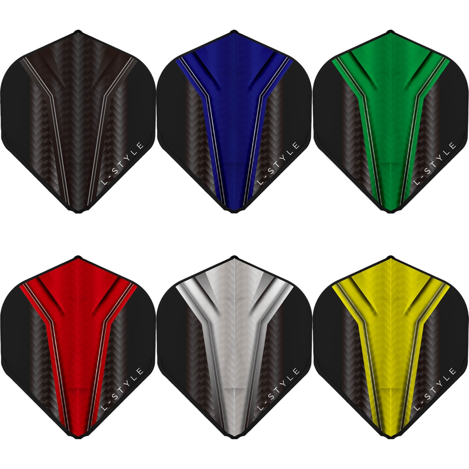 Dart Flights - L-Style - EZ Inception Series - Big Wing (L1) Dart Flights 