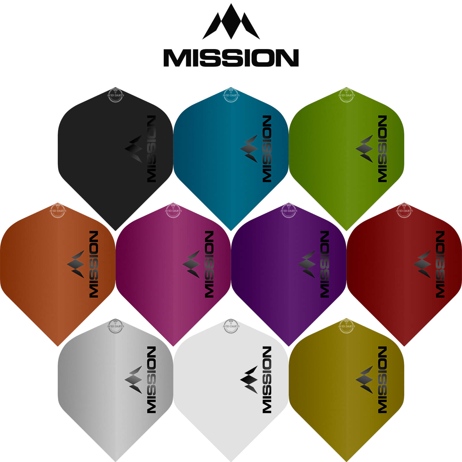 Dart Flights - Mission - Logo Matt - Big Wing Dart Flights 