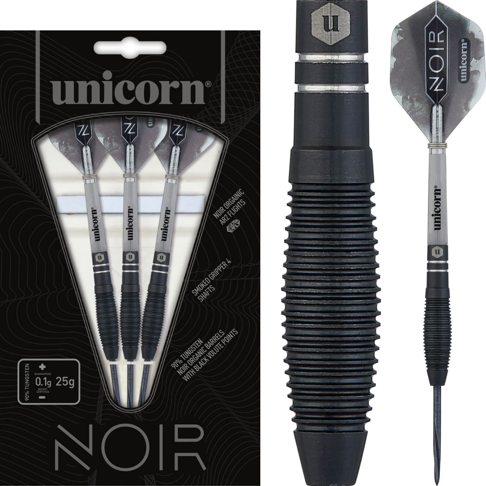 Unicorn Noir Style 4 Darts For Sale | 21g 23g 25g | Avid Darts Shop