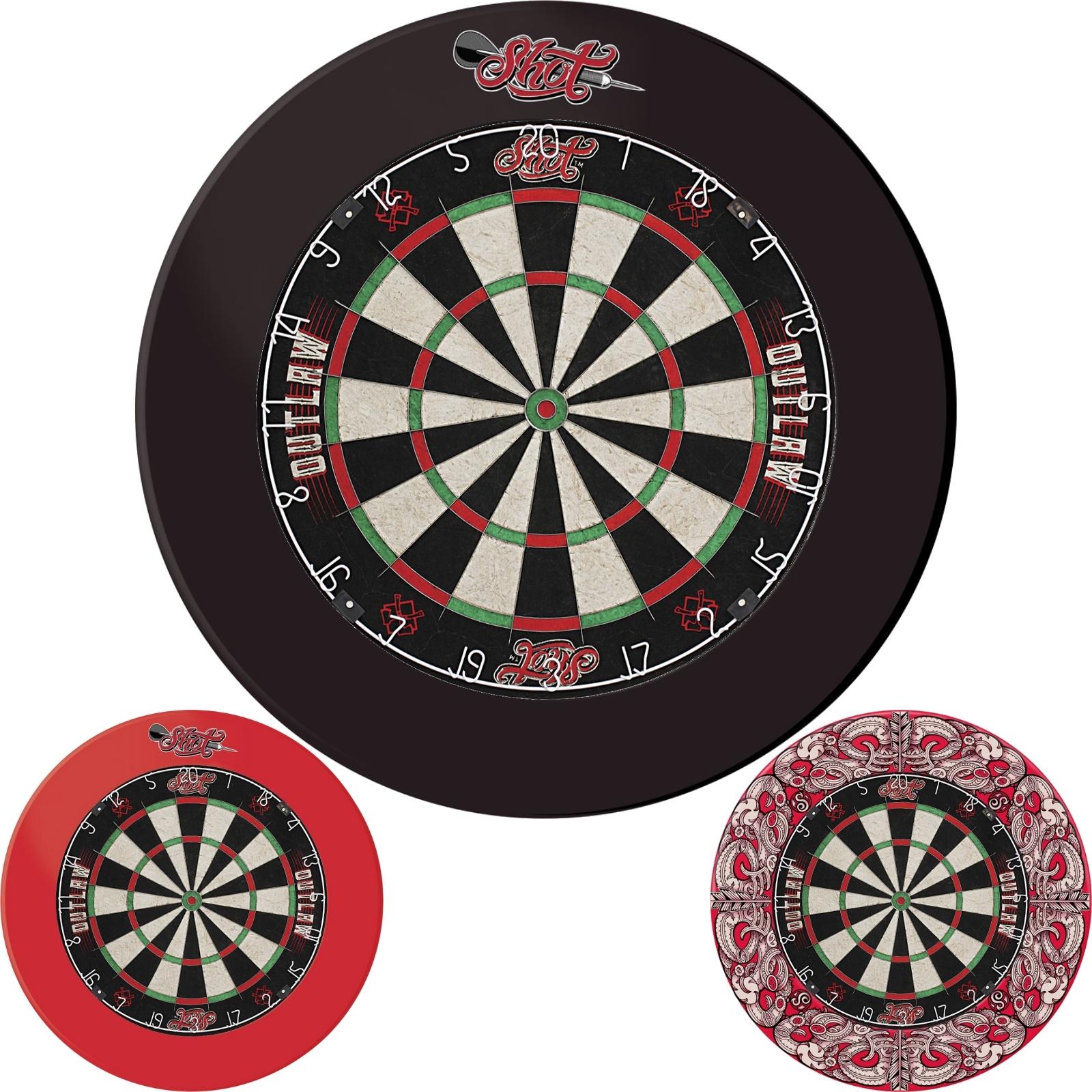 Dartboards - Shot - Outlaw Dartboard & Surround Package 