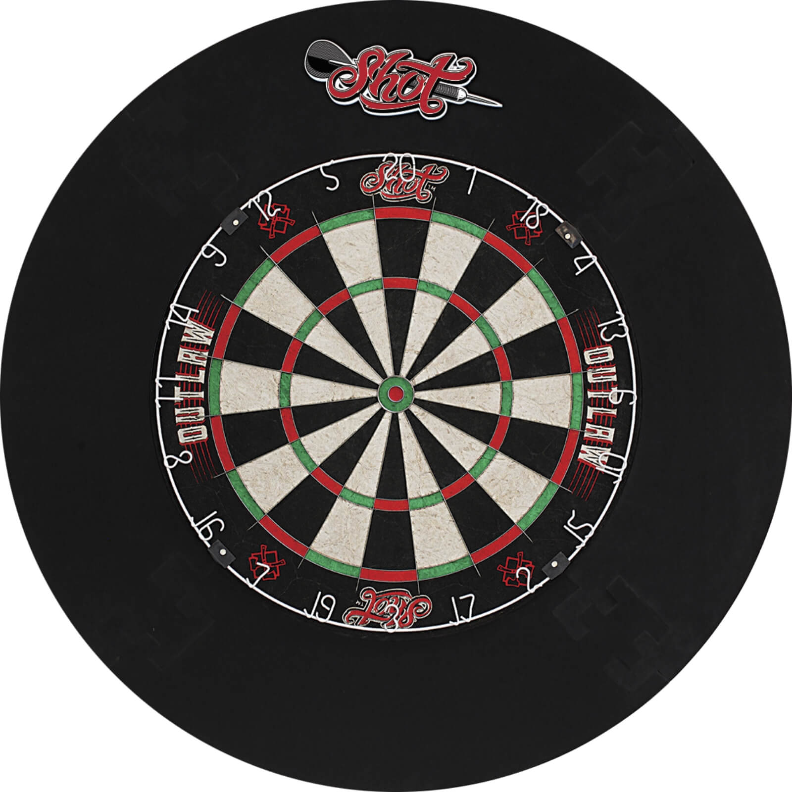 Dartboards - Shot - Outlaw Tournament Dartboard Set 