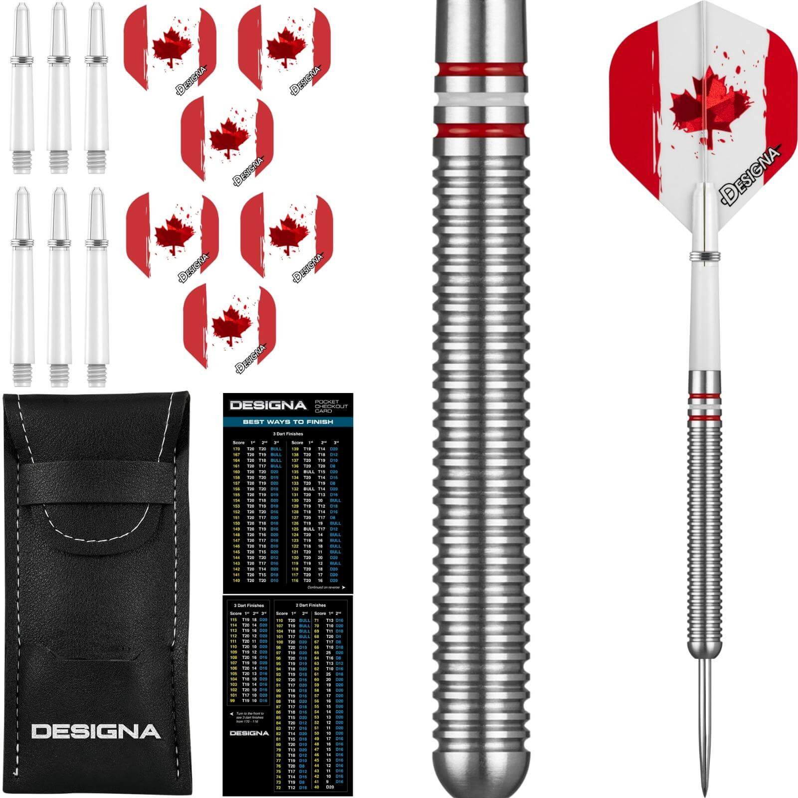 Darts - Designa - Patriot-X Darts - Canada - Steel Tip - 90% Tungsten - 22g 24g 