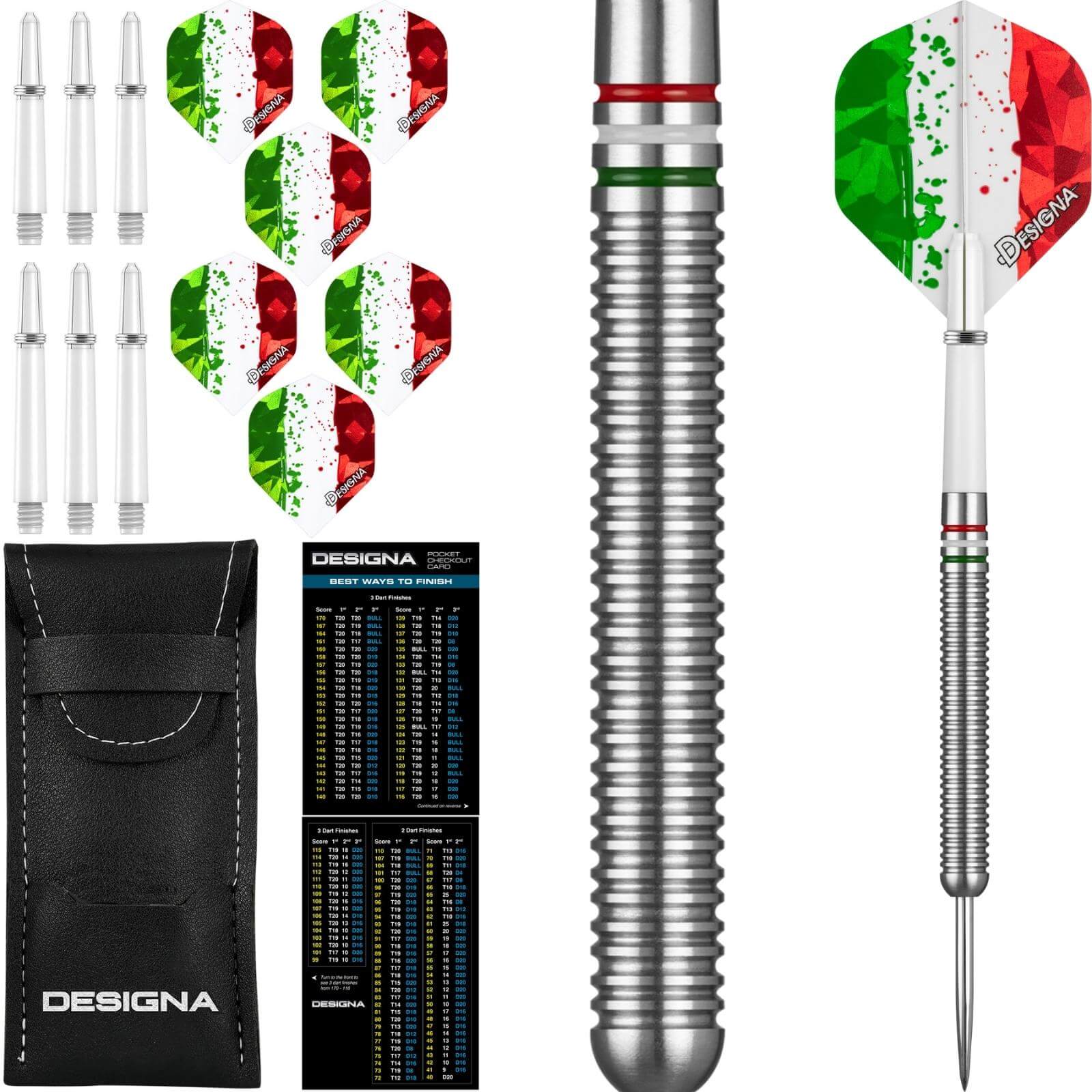 Darts - Designa - Patriot-X Darts - Italy - Steel Tip - 90% Tungsten - 22g 24g 