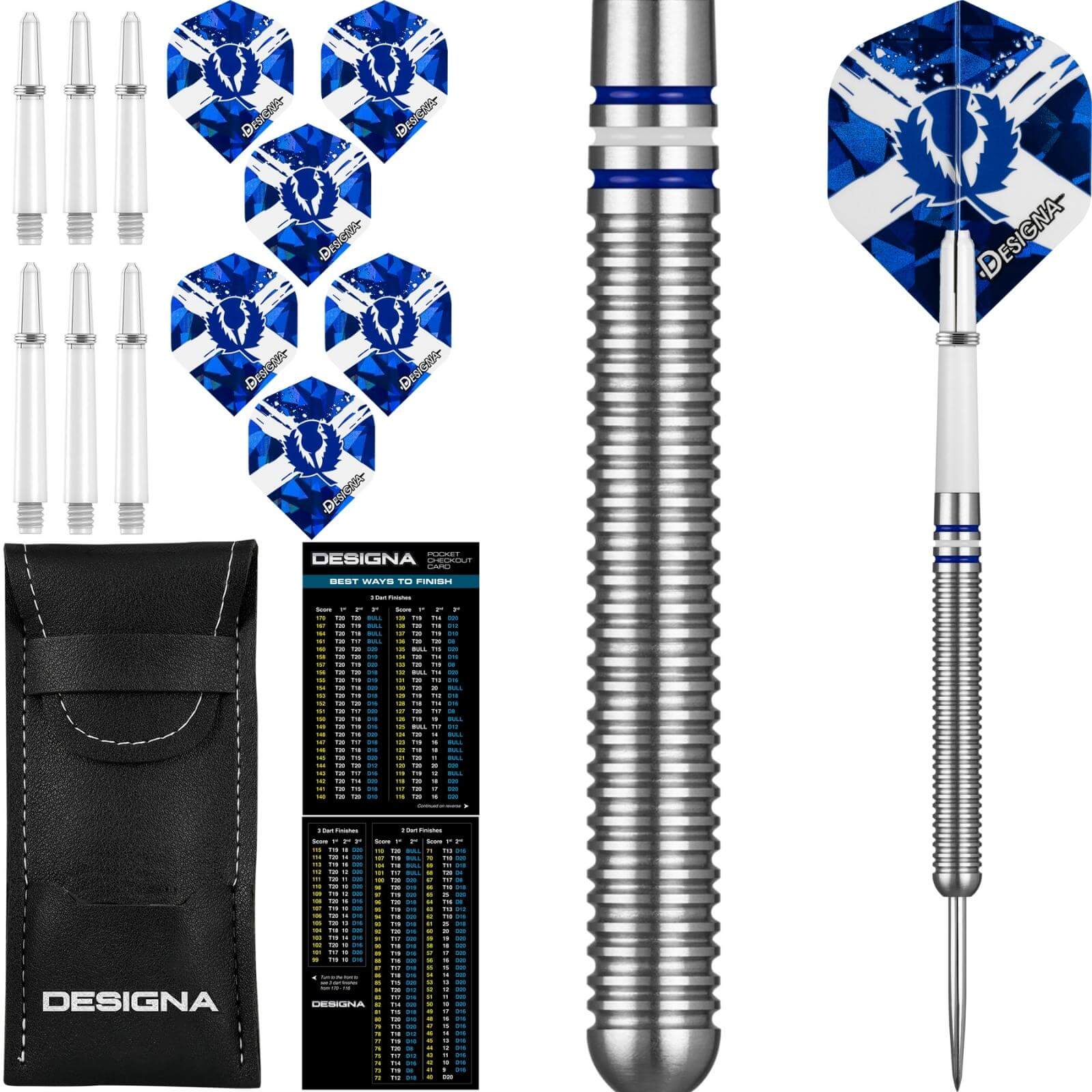 Darts - Designa - Patriot-X Darts - Scotland - Steel Tip - 90% Tungsten - 22g 24g 