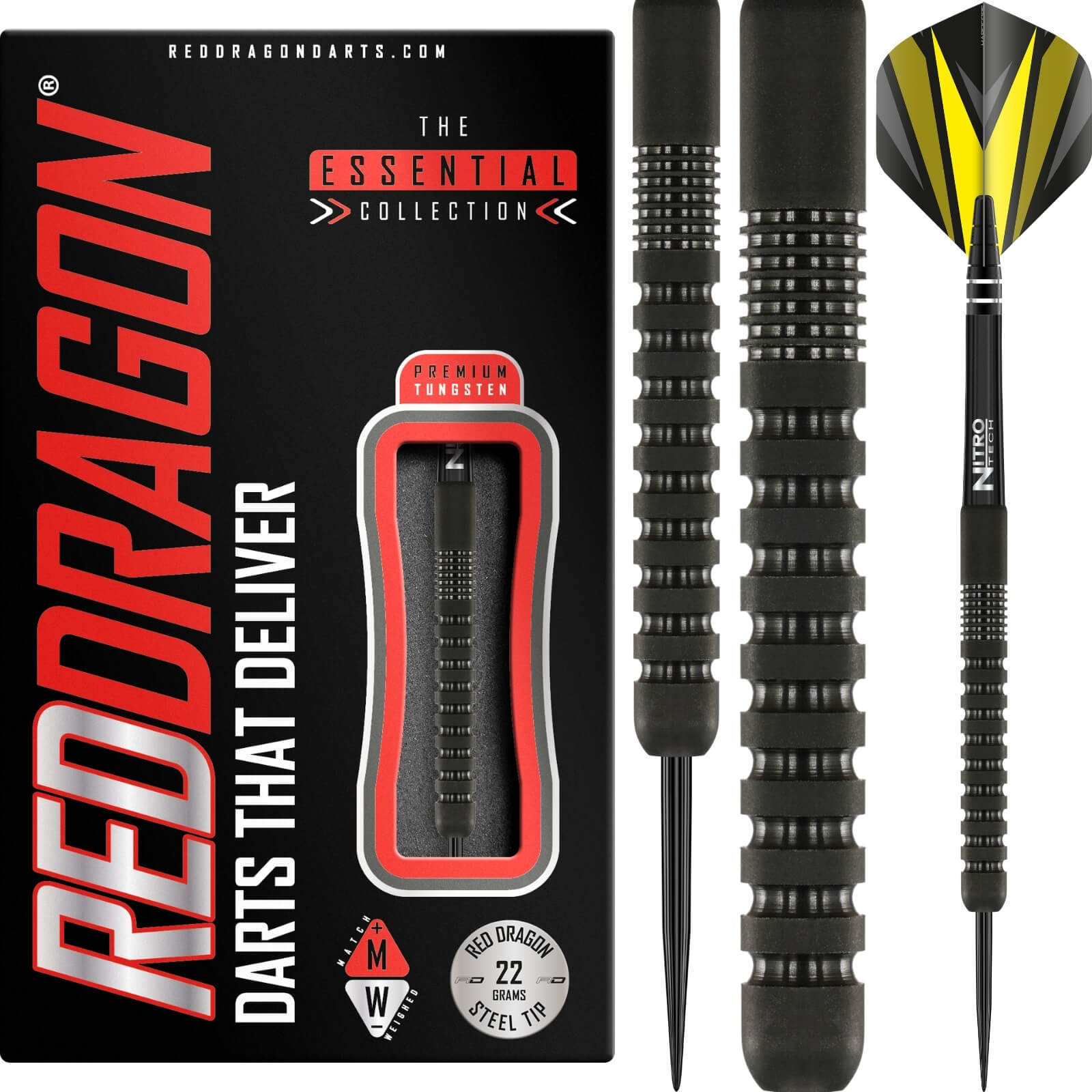 Darts - Red Dragon - Phantom Darts - Steel Tip - 90% Tungsten - 20g 22g 24g 