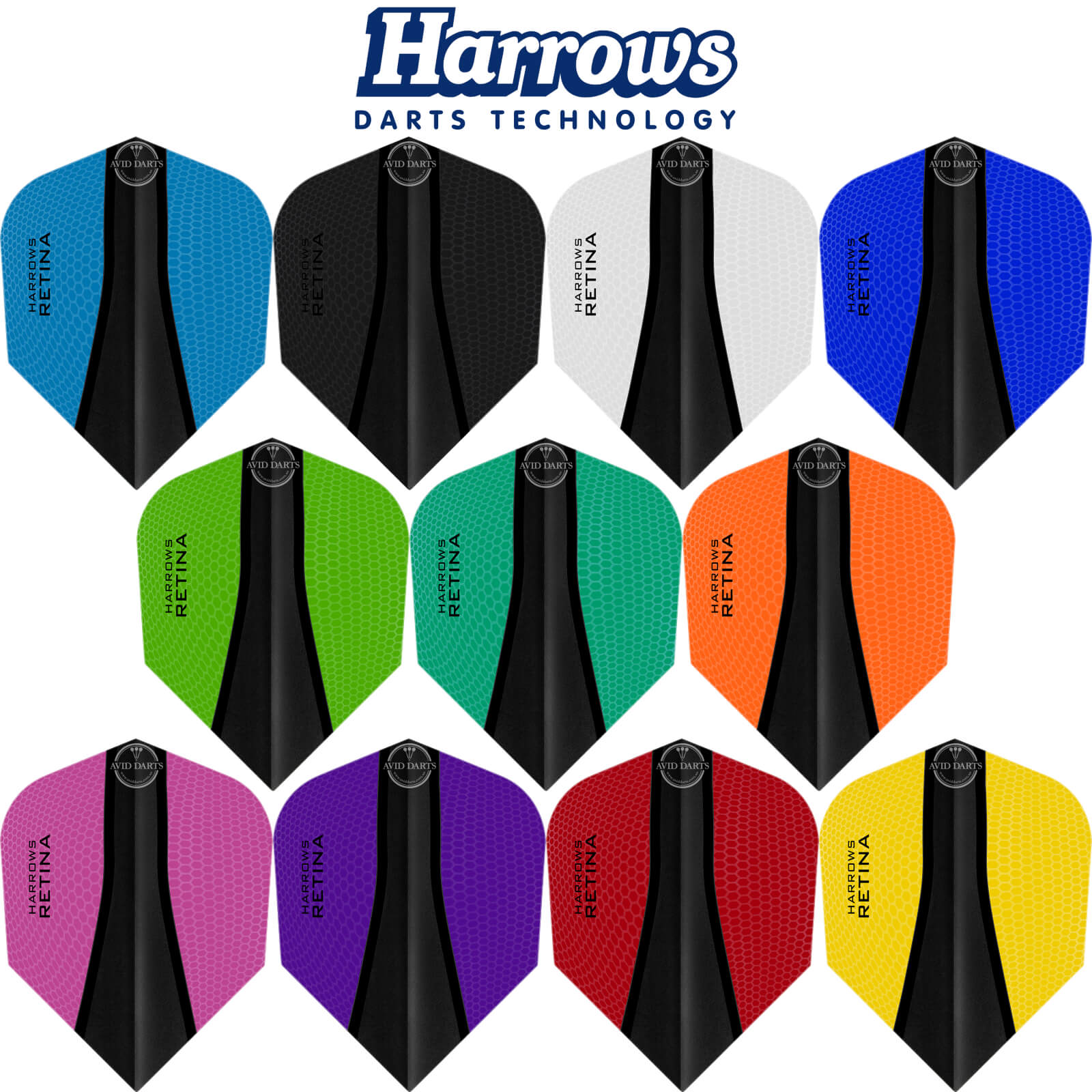 Dart Flights - Harrows - Retina-X - Standard Dart Flights 