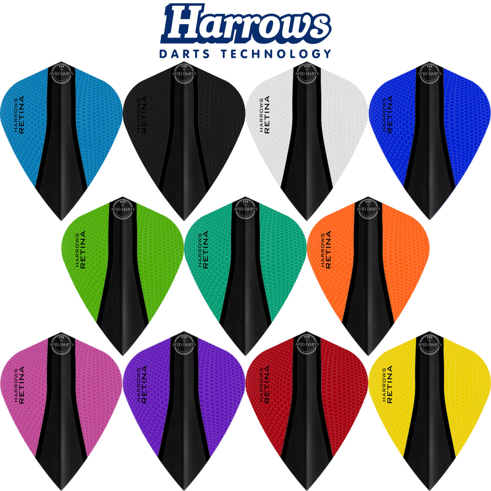 Dart Flights - Harrows - Retina-X - Kite Dart Flights 