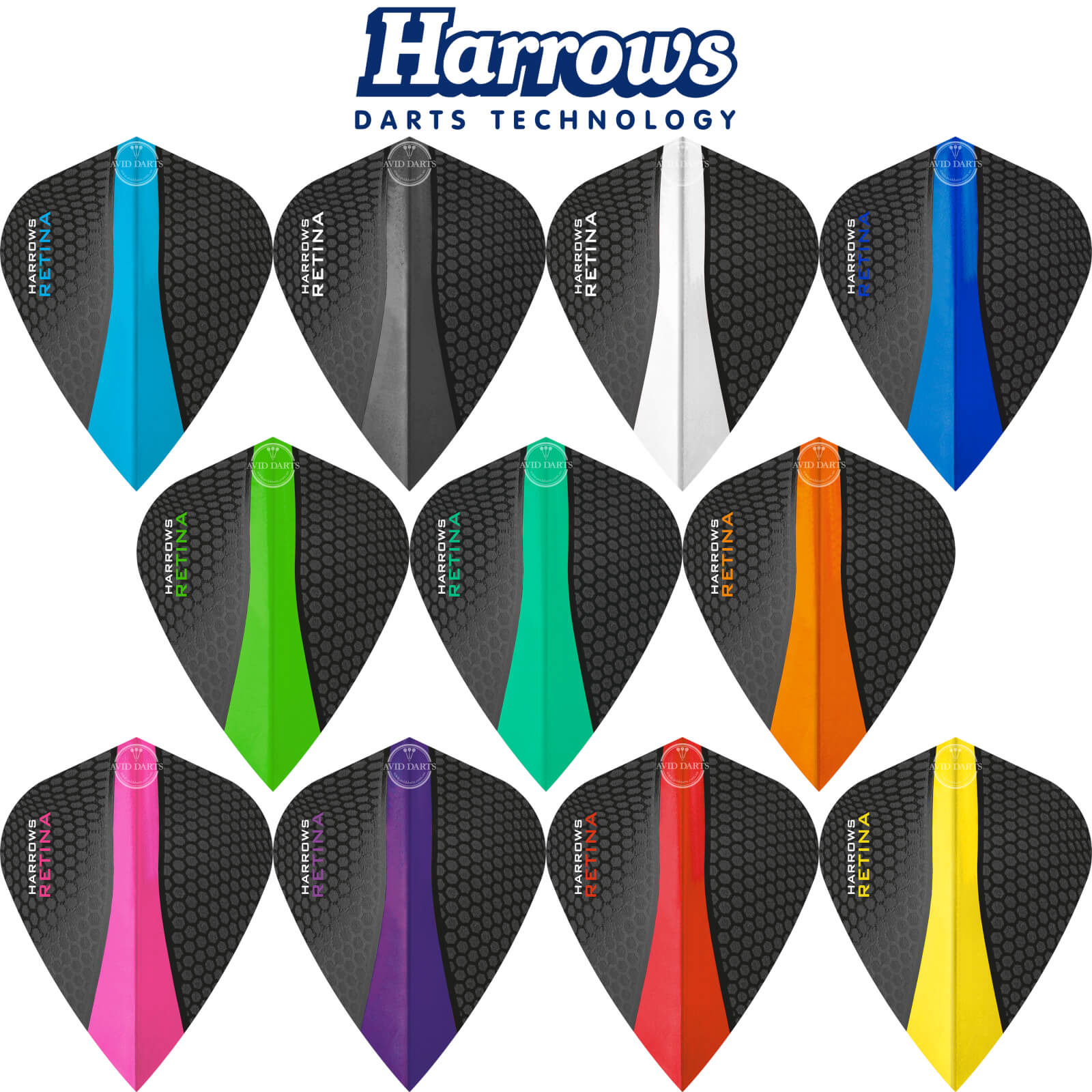 Dart Flights - Harrows - Retina - Kite Dart Flights 