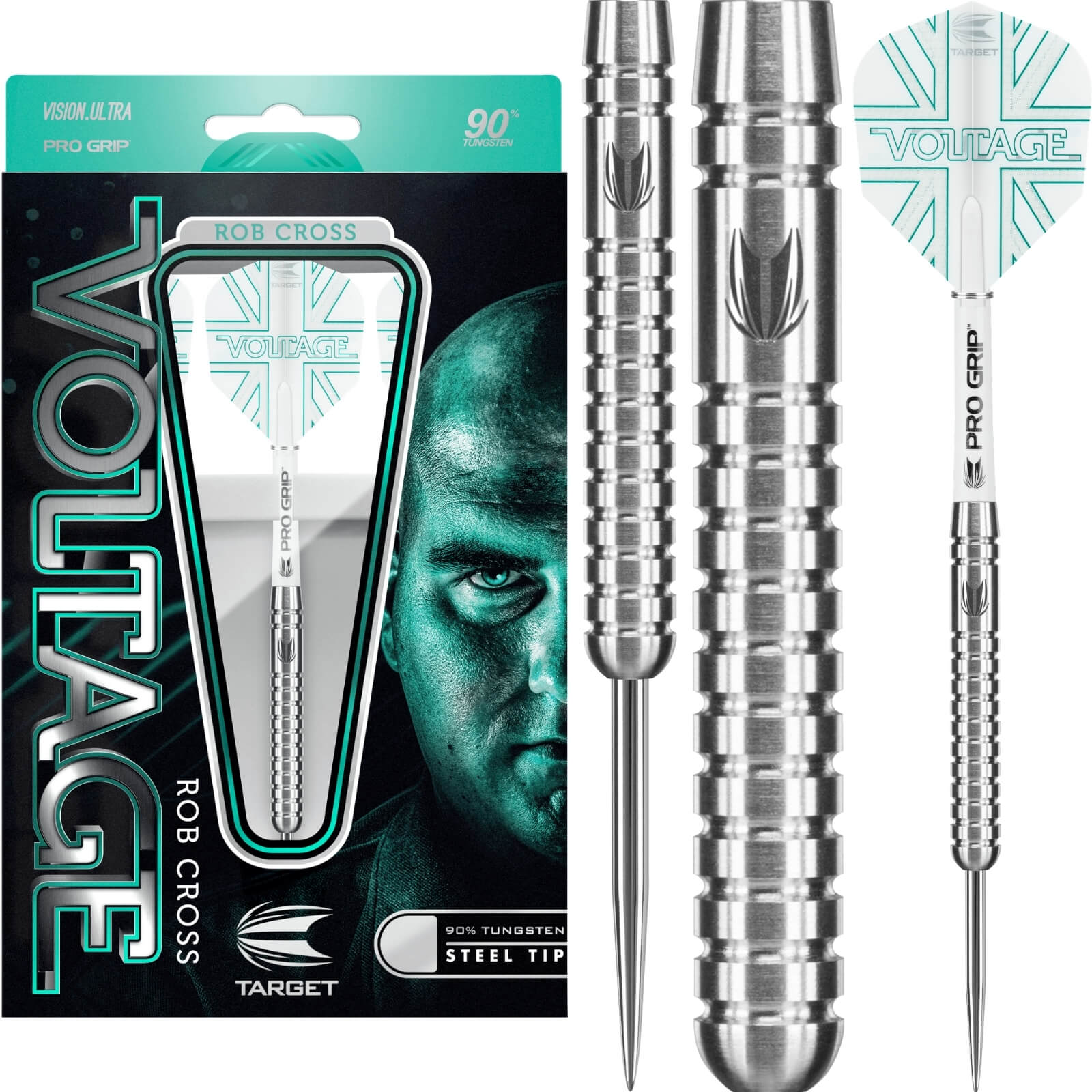 Darts - Target - Rob Cross Darts - Steel Tip - 90% Tungsten - 21g 23g 