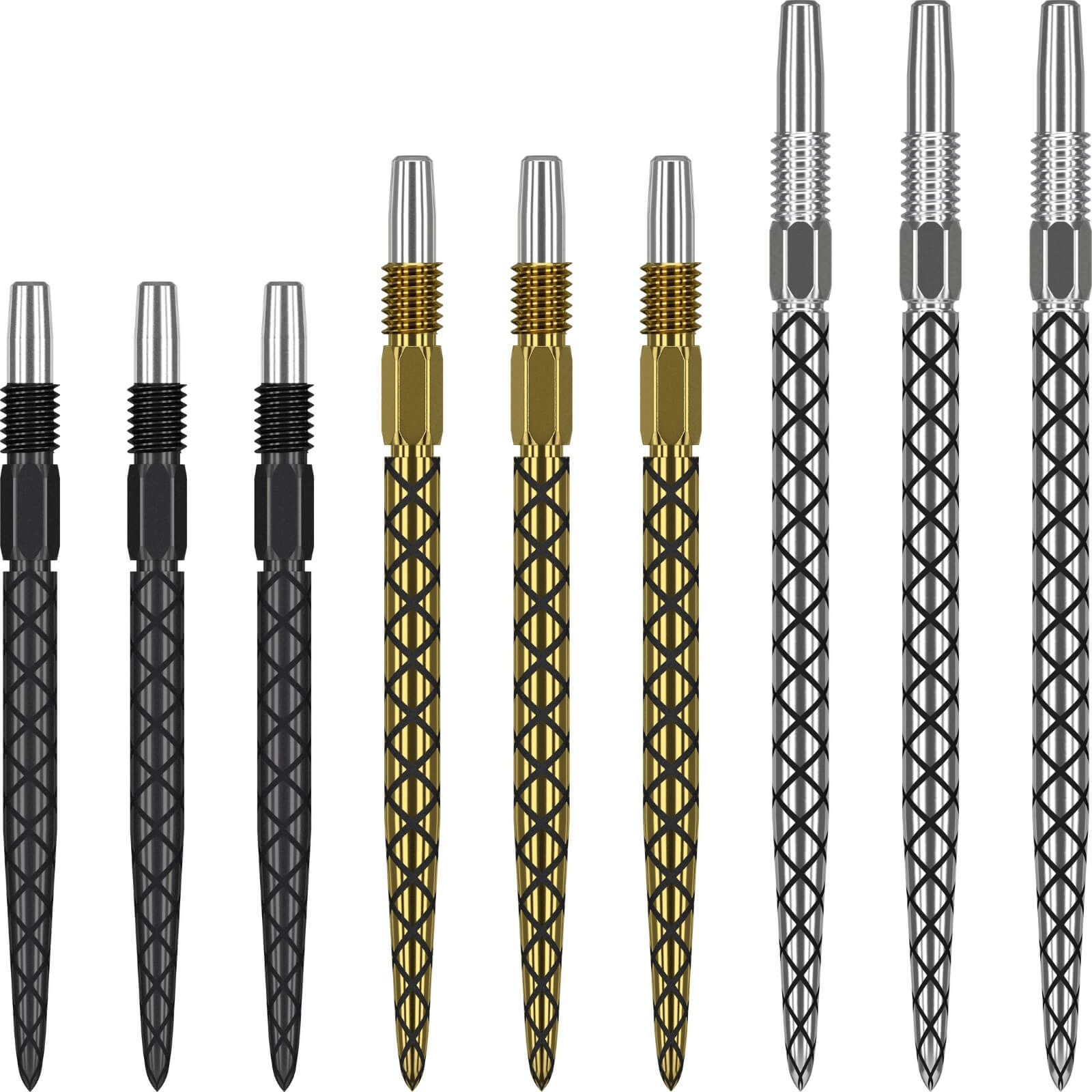 Target Darts Bolide 90% Tungsten Swiss Point Steel Tip Darts Set of 3,  Barrel 01, 21 Grams, Featuring Pro Grip Dart Stems, Number 6 Dart Flights,  Swiss Points