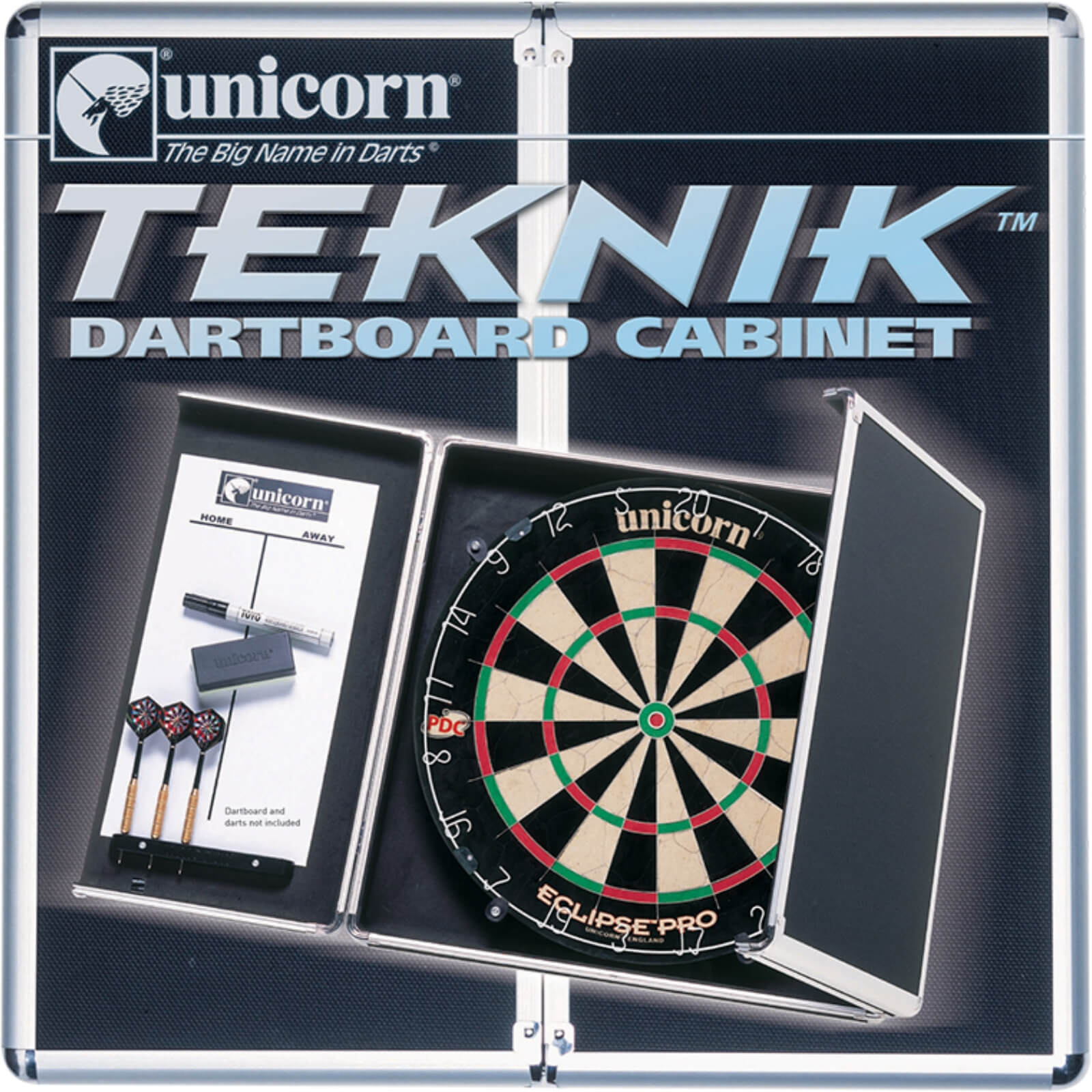 Dartboard Accessories - Unicorn - Teknik Aluminium Dartboard Cabinet 