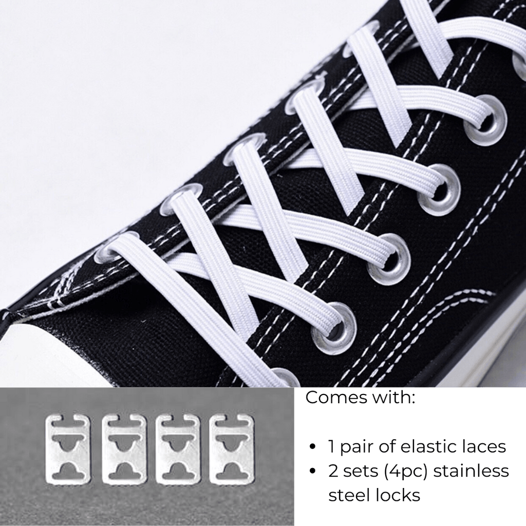 on elastic laces