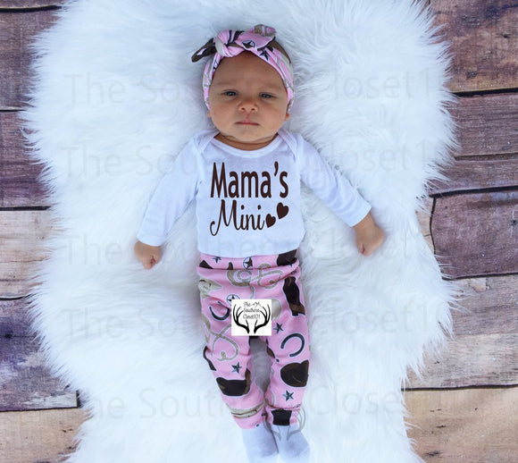 winter baby girl coming home outfit