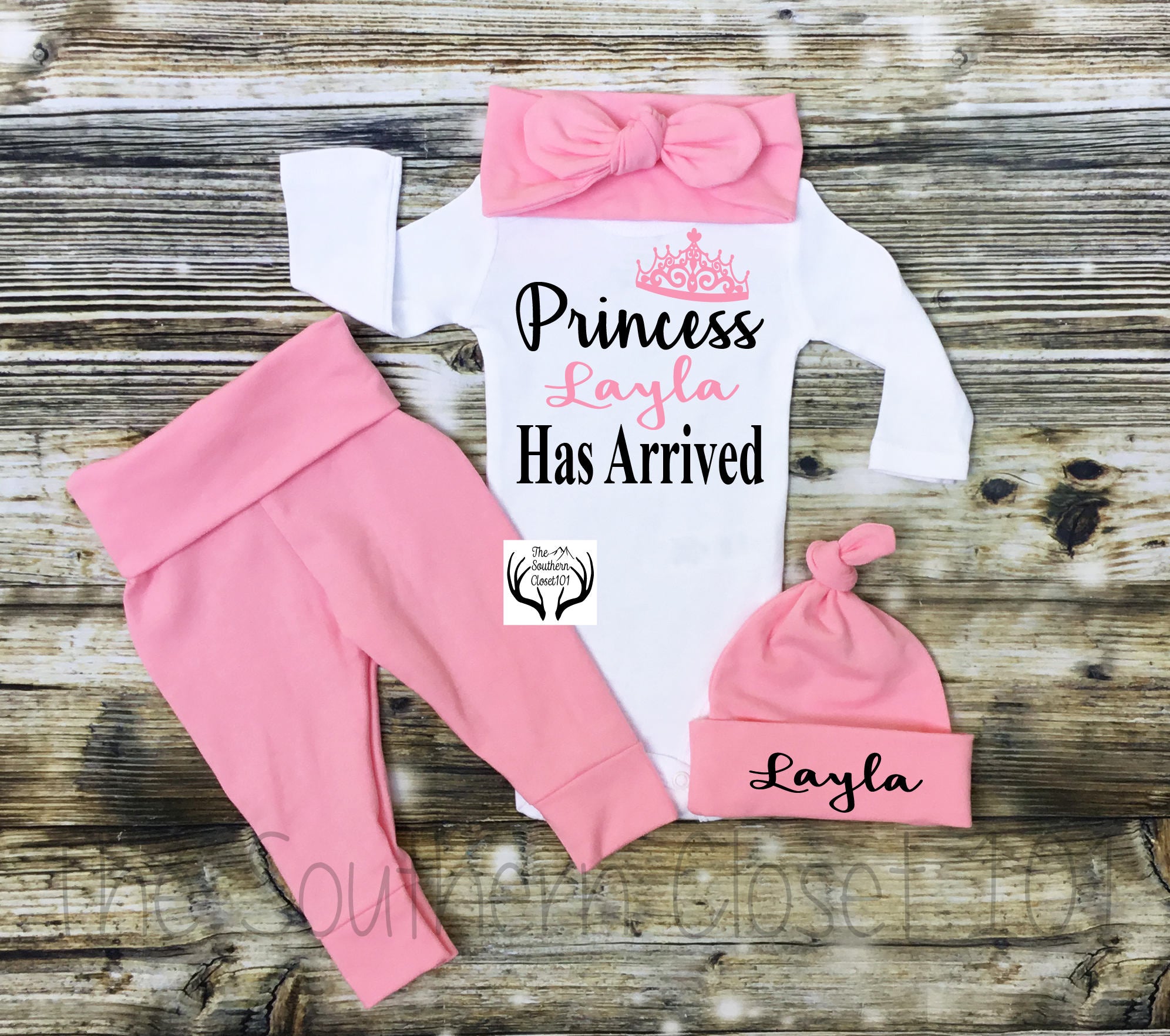 princess has arrived newborn outfit