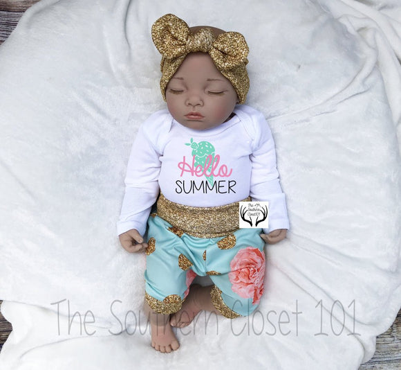 newborn girl welcome home outfit