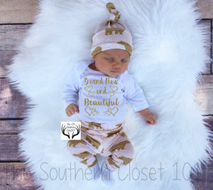 newborn girl going home outfit winter