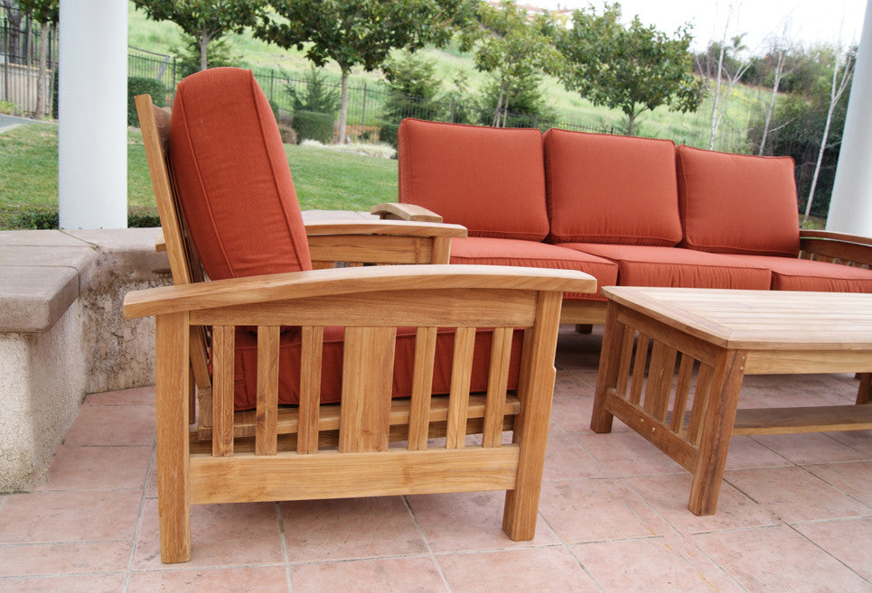 Mission Style Sofa Set By Classic Teak