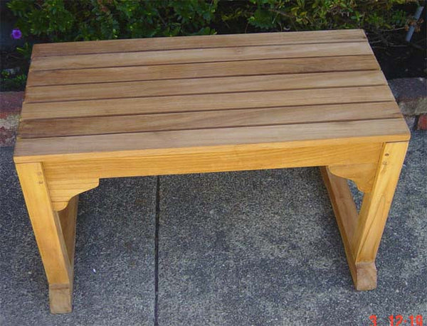 Single Teak Bench