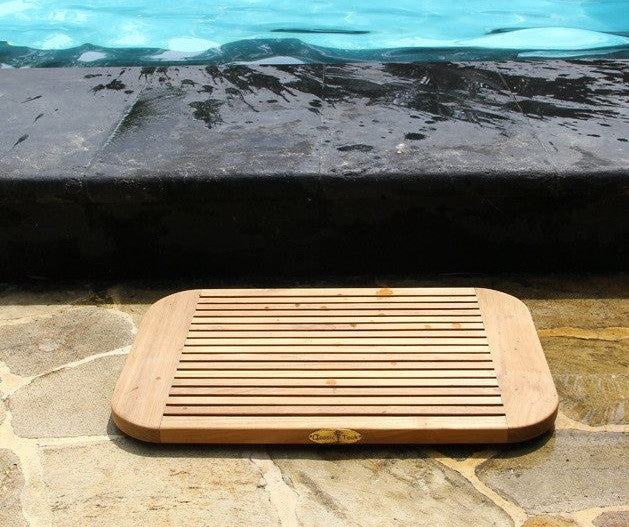 Teak Door Mat Oval