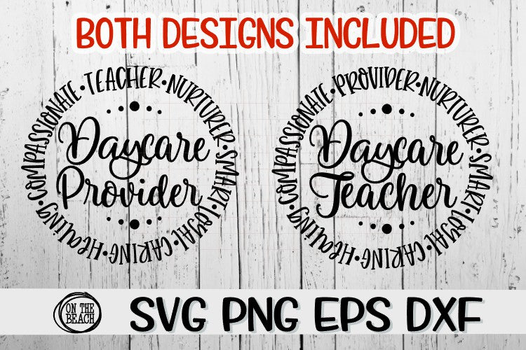 Daycare Teacher Daycare Provider Svg Png Eps Dxf On The Beach Boutique