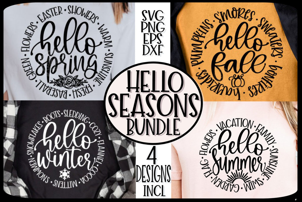 Download Hello Seasons Fall Spring Summer Winter Svg Png Eps Dxf On The Beach Boutique