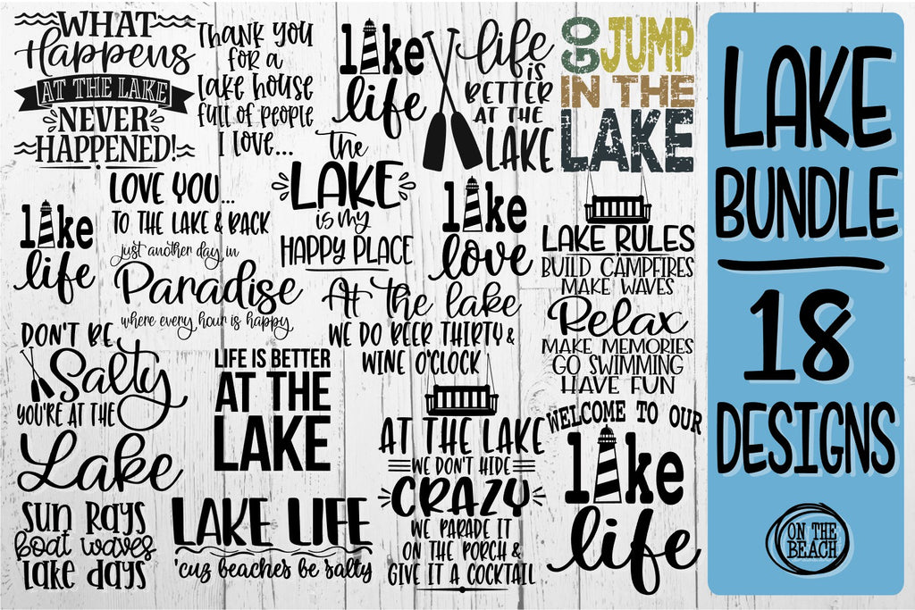 Download Lake Bundle Vol 5 18 Designs Svg Png Eps Dxf On The Beach Boutique