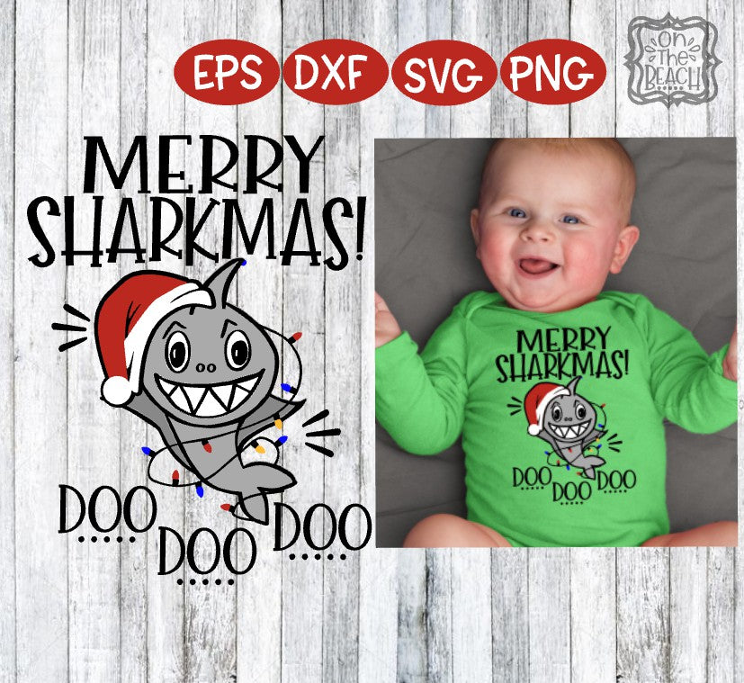 Download Christmas SVG, Merry Sharkmas, Merry Sharkmas svg, Santa ...