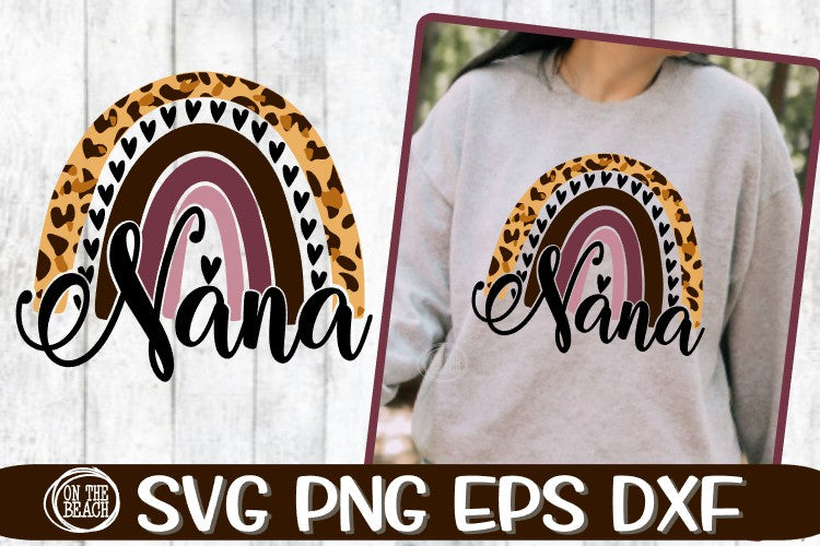 Download Nana - Rainbow - Leopard - Cut Your Own - SVG PNG EPS DXF ...