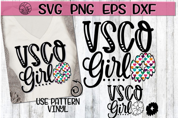 Download VSCO Girl - Scrunchie - SVG - DXF - PNG - EPS - On The ...