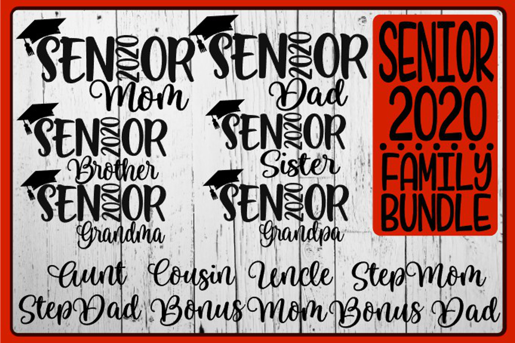 Download Family Bundle - Senior 2020 - SVG PNG EPS DXF - On The Beach Boutique