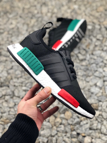 nmd black green red