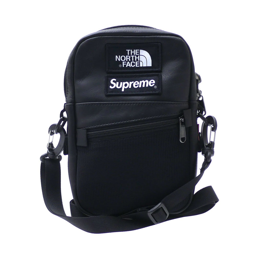 supreme north face leather backpack