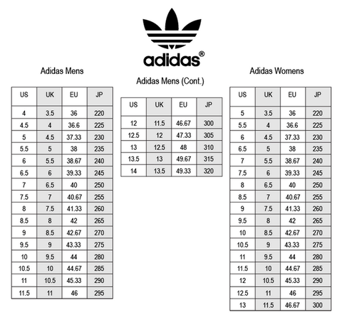 pharrell nmd size guide