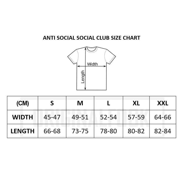 Anti Social Social Club Korea Flag Monogram Tee Black | ORIGINALFOOK STORE