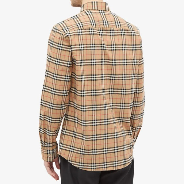 Where to buy Burberry Simpson Check Long Sleeve Shirt in Singapore |  ORIGINALFOOK – ORIGINALFOOK STORE