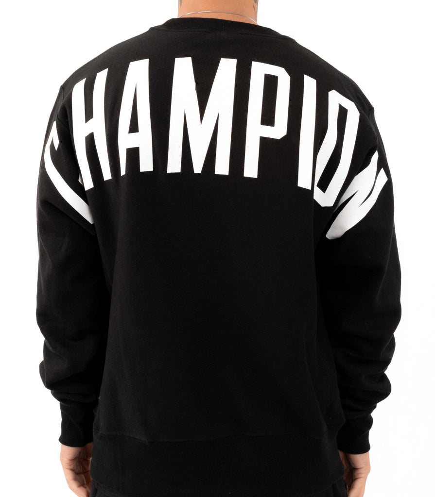 champion oversized crew neck sweatshirt