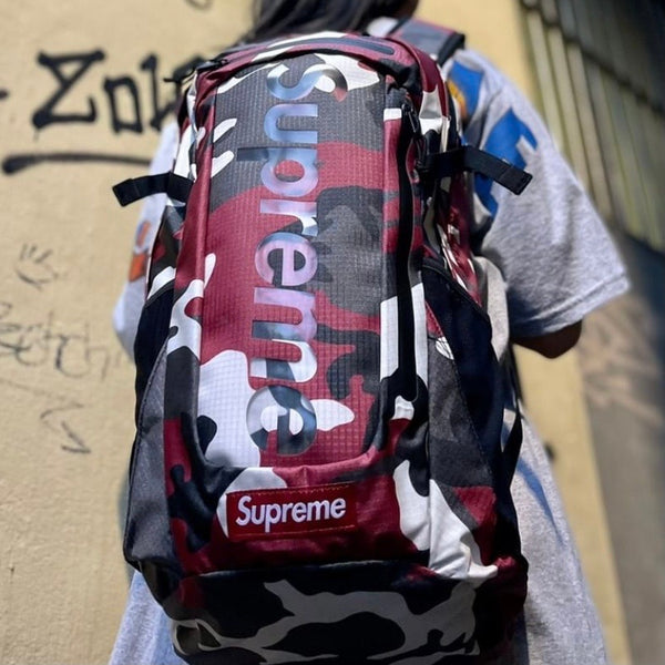Supreme Backpack Red Camo Luxembourg, SAVE 44% 