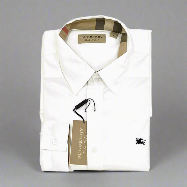 Burberry Cambridge Long Sleeve Shirt White | ORIGINALFOOK STORE