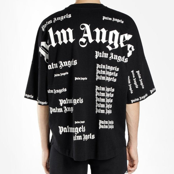 お洒落 サイズM白Palm Angels ロゴオーバー ロングTシャツ