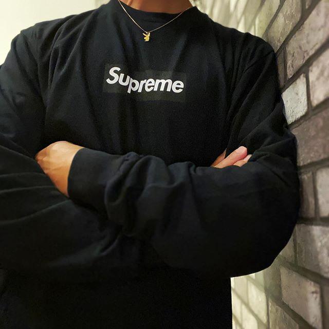 supreme Box Logo L/S Tee black mサイズ