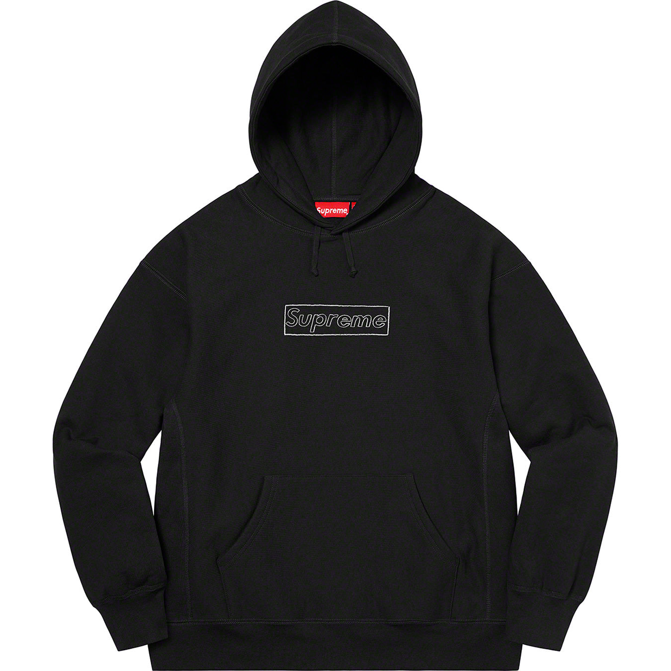 Supreme KAWS ChalkLogo Hooded Sweatshirt+marinoxnatal.com.br