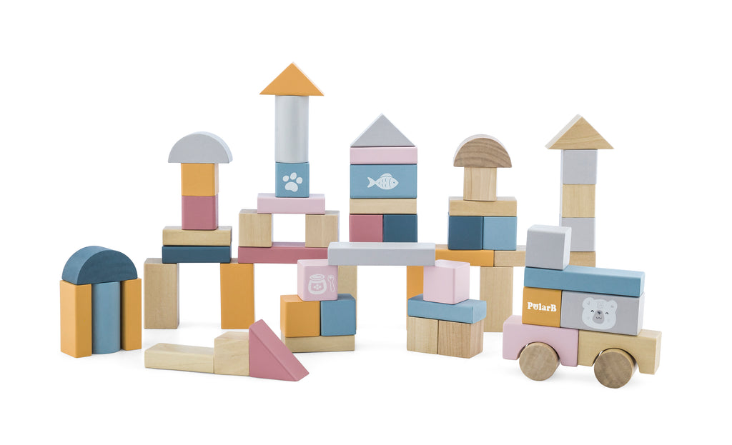 kids wooden block set