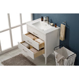 Design Element Mason 30" White Transitional Single Sink Vanity