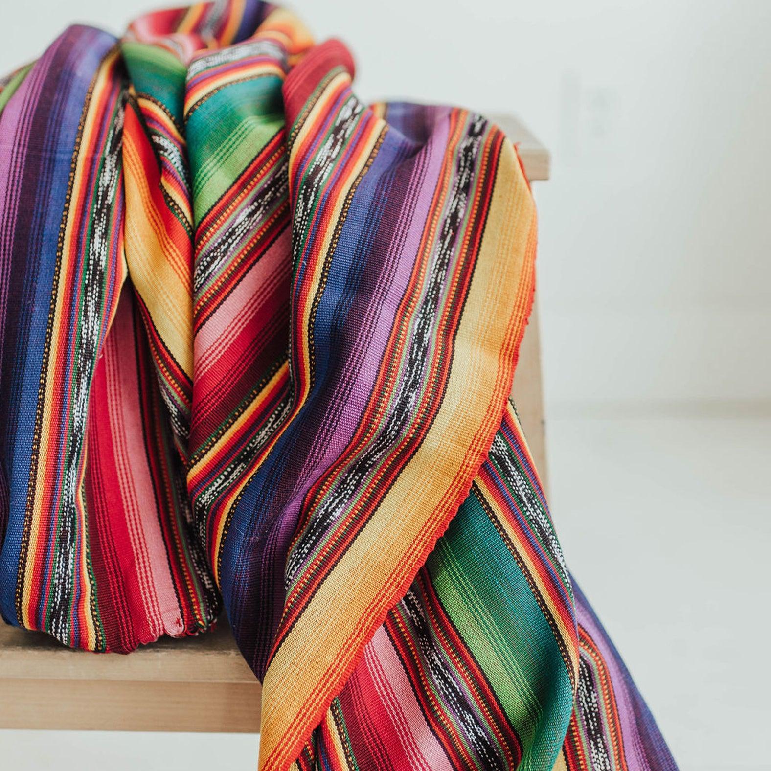 MM21027 - Rainbow Rebozo Throw Vida | Sustainable Fashion made by artisans