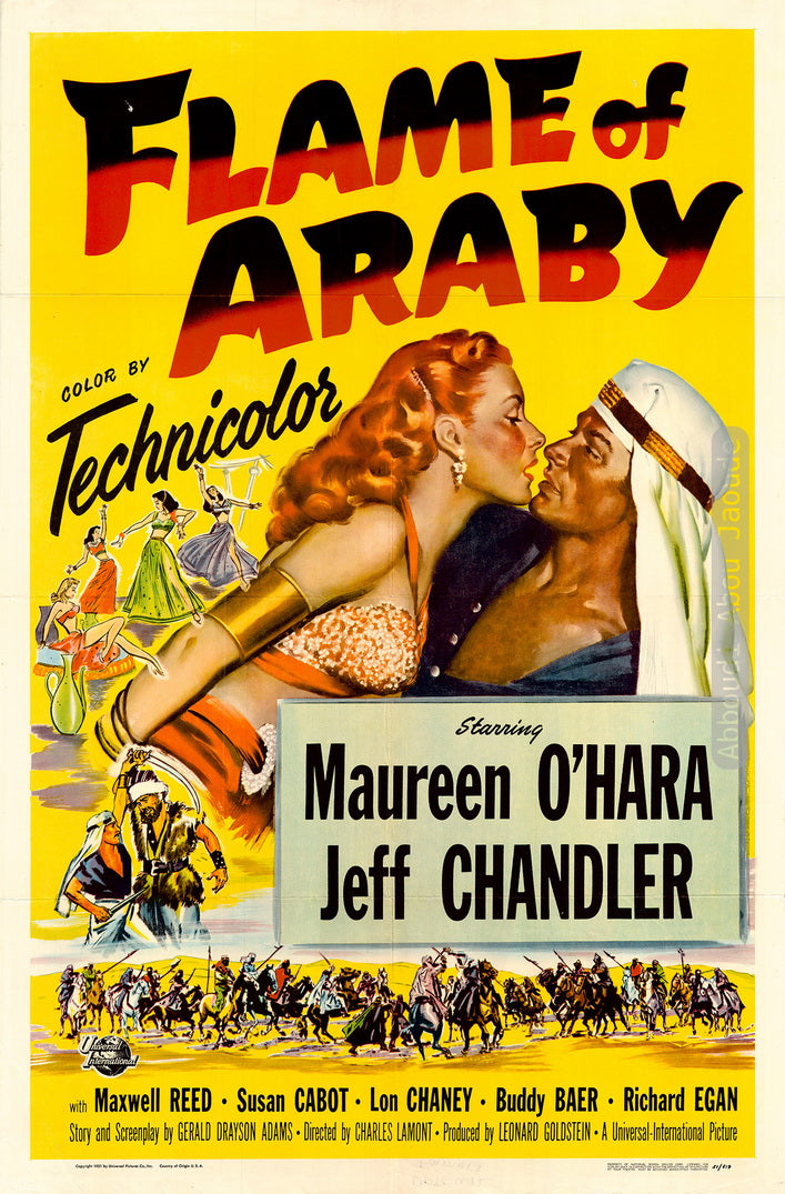 Flame of Araby, United States, 1951, 69 x 104 cm - ملصق فيلم «لهيب عربي»، الولايات المتحدة