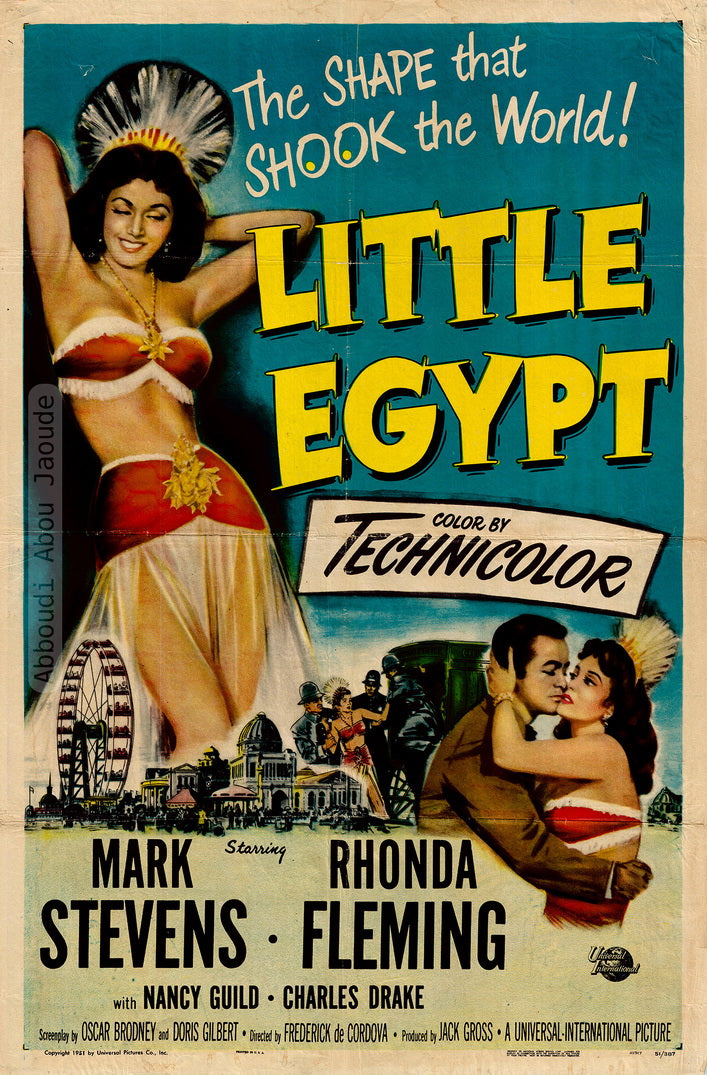 Little Egypt, United States, 1951, 69 x 104 cm - ملصق فيلم «مصر الصغيرة»، الولايات المتحدة