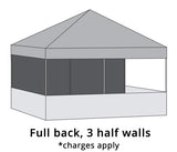 3x6 marquee - full back, 3 half walls